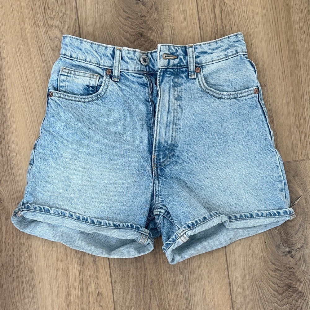 Zara Light Blue Jean Shorts